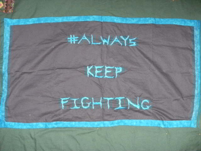 #AlwaysKeepFighting Captured In Embroidery: The How-To