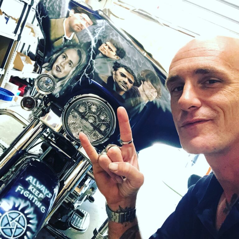 Supernatural Fan Spreads Love with his Supernatural/AKF Bike