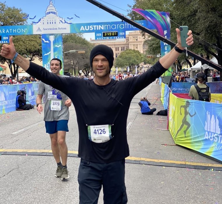 Jared Padalecki Finishes the Austin Marathon